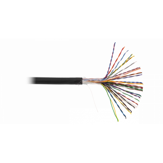 Кабель U/UTP 25 пар, Кат.5, одножильный, медный, внешний, PE до -40C, черный, 30