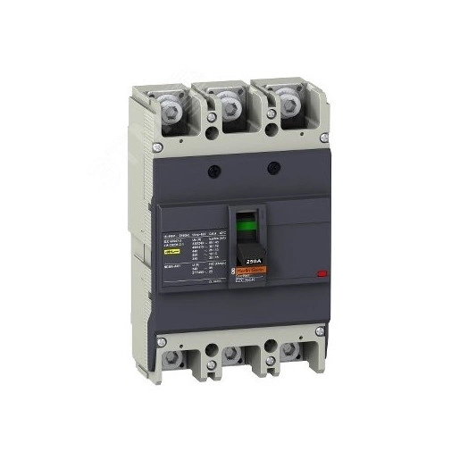 Выключатель автоматический трехполюсный EZC250 36 KA/415В 3Т 200 A