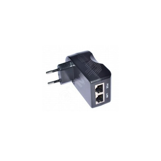 Инжектор PoE 1 порт Fast Ethernet 10/100 Мб/с, до 15.4В, PoE IEEE 802.3af.