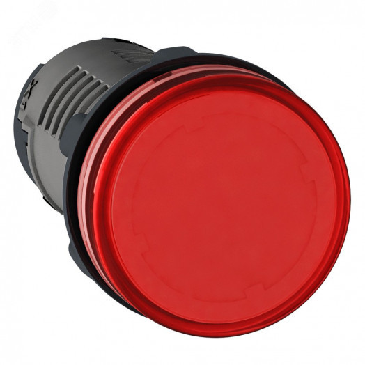 Лампа сигнальная красная LED 220В DC
