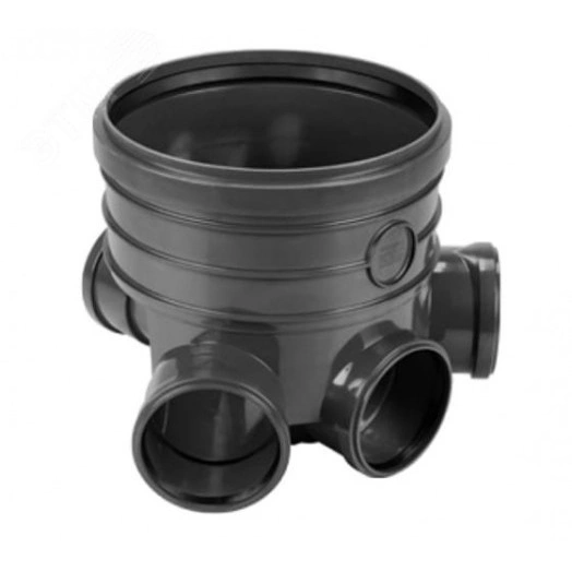 Днище колодца тип 400: три входа - один выход 110 мм