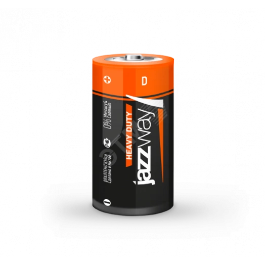 Элемент питания R20 солевой, уп. 2 шт. JAZZway Heavy Duty