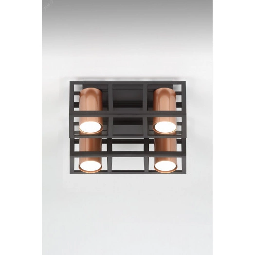 Светильник потолочный Rivoli Raffaela 5082-304 4 * GU10 25 Вт накладной для натяжных потолков лофт - кантри