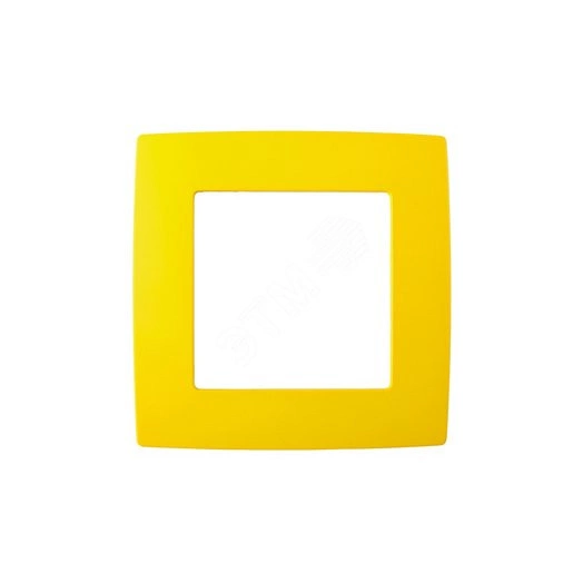 Рамка на 1 пост, Эра12, жёлтый, 12-5001-21