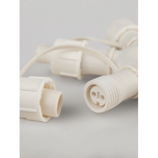 Разветвитель ERAPS-OR2 круговой для гирлянд 6 гнезд IP44 ПВХ 24 В ЭРА