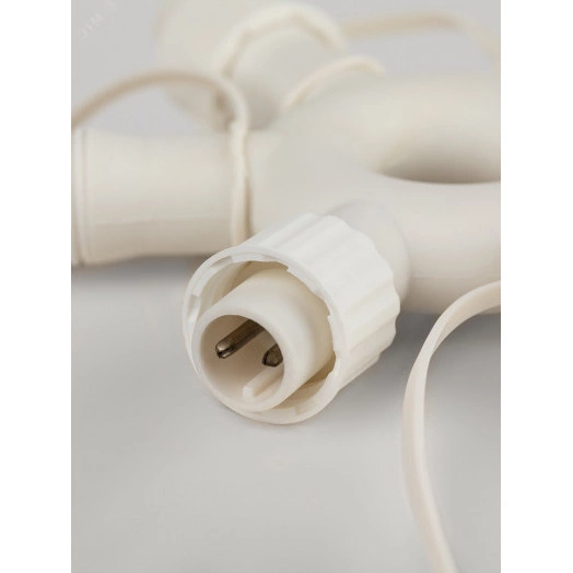 Разветвитель ERAPS-OR2 круговой для гирлянд 6 гнезд IP44 ПВХ 24 В ЭРА