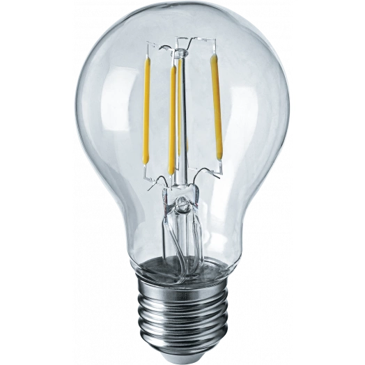 Лампа светодиодная LED 8вт Е27 диммируемая теплый FILAMENT