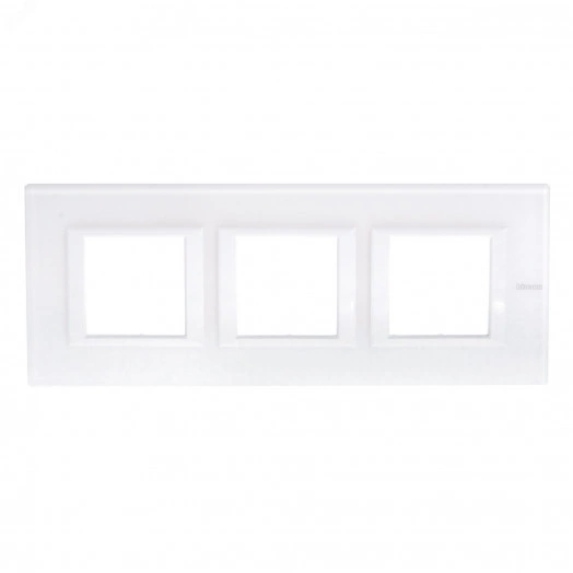 Axolute Накладки декоративные прямоугольные горизонтальные White/белое стекло на 2+2+2 модуля