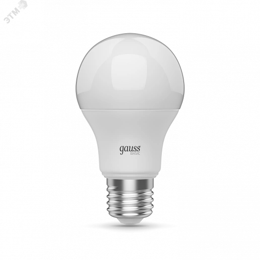 Лампа светодиодная LED 9.5 Вт820 Лм 3000К-4000К-6500К Е27 A60 изм.цвет.темп. Basic Gauss