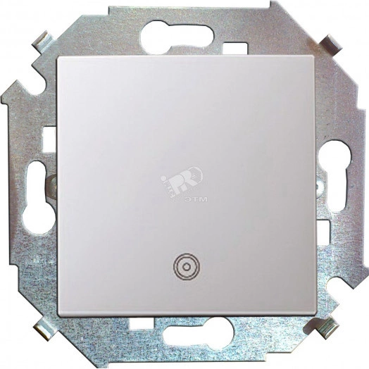 Simon15 Кнопка клавишная с пиктограммой 16А 250В винтовой зажим белый