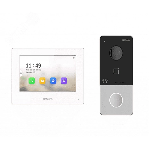 Комплект IP видеодомофона (вызывная панель + монитор)