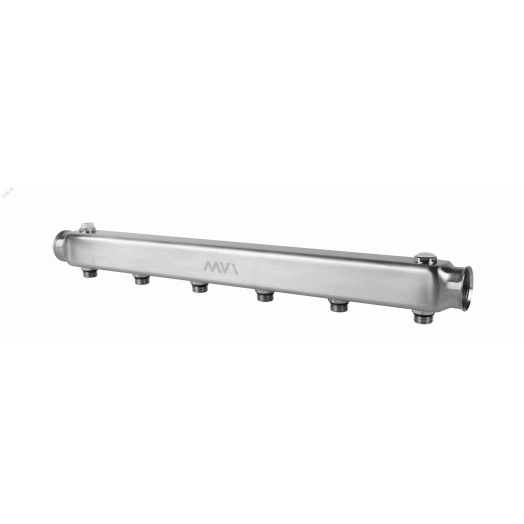 Коллектор нержавеющая сталь 1' х 6 выходов 1/2' НР межосевое 100 мм