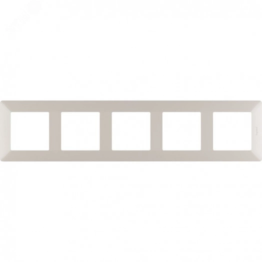 Valena LIFE Рамка 5 постов слоновая кость универсальная