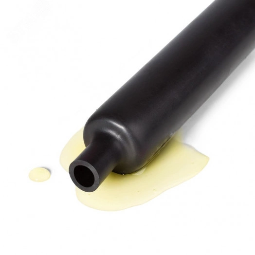 Маслобензостойкая термоусадочная трубка с коэффициентом усадки 2:1 ТТ-ГСМ-38.1/19.1, черн