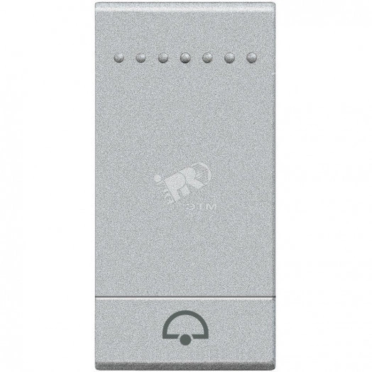 LivingLight Клавиша Звонок 1 модуль алюминий