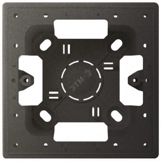 Коробка монтажная для накладного монтажа 1 модуль, графит