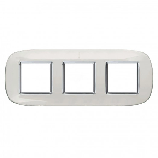 Axolute Накладки декоративные в форме эллипса прозрачные/белая карамель на 2+2+2 модуля