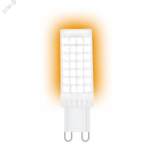 Лампа светодиодная LED 6.5 Вт 770 Лм 3000К теплая G9 капсула 220 В керамика Black Gauss