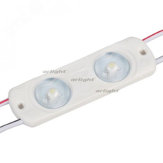 Модуль герметичный CRAFT-2835-2-12V Cool 170deg (56х17,5mm, 0.8W, IP67) (ARL, Закрытый)