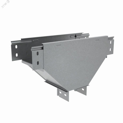 Т-ответвитель переходник 100х600-100 мм верт. c разворотом трассы на 90 гр. ПЛЮС (нижняя часть меньше исходной) HD