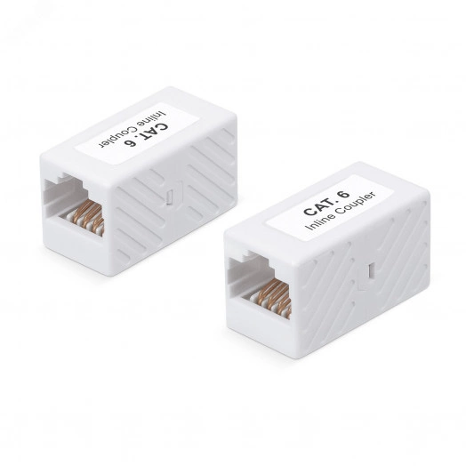 Адаптер проходной RJ45-RJ45 (8p8c), категория 6, неэкранированный