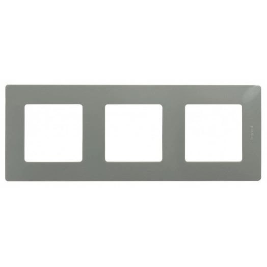 ETIKA Рамка 3 поста светлая галька