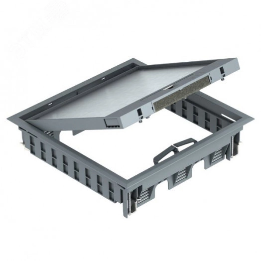 Лючок GES9-3B U (универсальный) 12xModul45 (полиамид, серый)