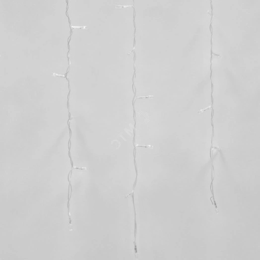 Занавес светодиодный с контроллером 1,5х1м 160 светодиодов Теплый белый свет Провод прозрачный ULD-C1510-160/DTA WARM WHITE IP20