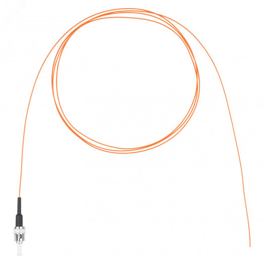Шнур оптический монтажный (пигтейл), ST, OM2, нг(А)-HF, оранжевый, 1,5 м