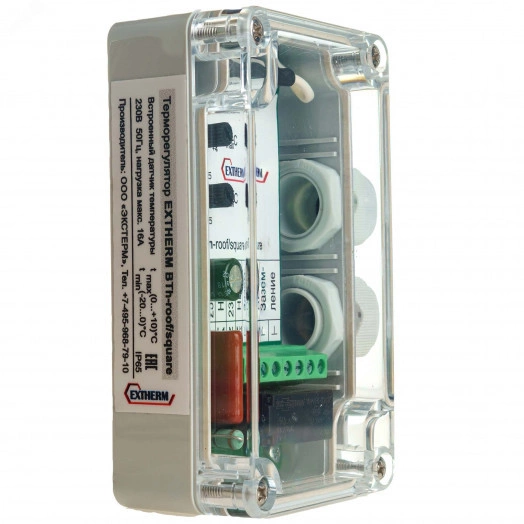 Терморегулятор EXTHERM BTh-ROOF/SQUARE со         встроенным датчиком (для крыш, водостоков,        площадок)