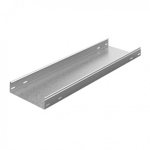 Универсальный лоток неперфорированный 300х65х3000, толщ. 1,0 мм, Сендзимир цинк