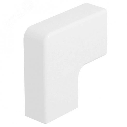 Крышка плоского угла кабельного канала WDK 15x50x50 мм (ABS-пластик, белый)