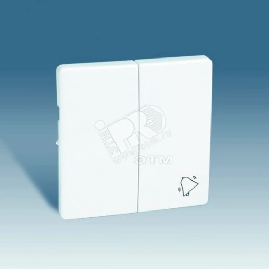 Клавиши (2 шт) с пиктограммой звонок для 75301-39, S82,82N, алюминий