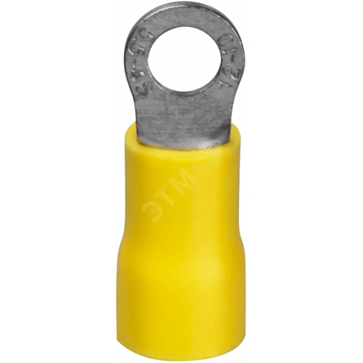 Наконечник кольцевой НКИ 6-4, желтый (50шт/уп.) Navigator