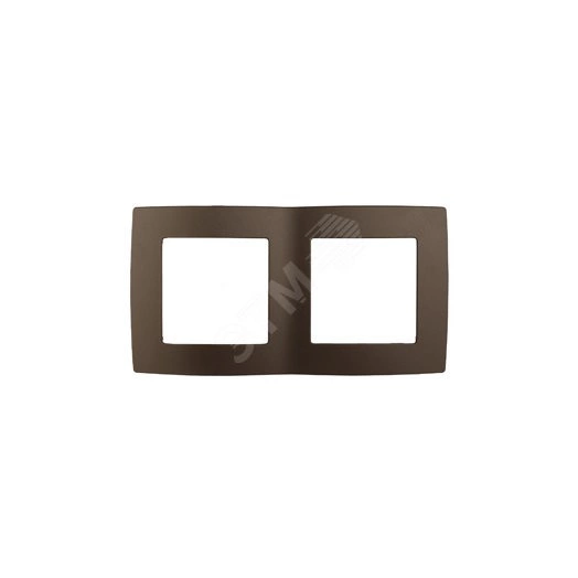Рамка на 2 поста, Эра12, бронза, 12-5002-13