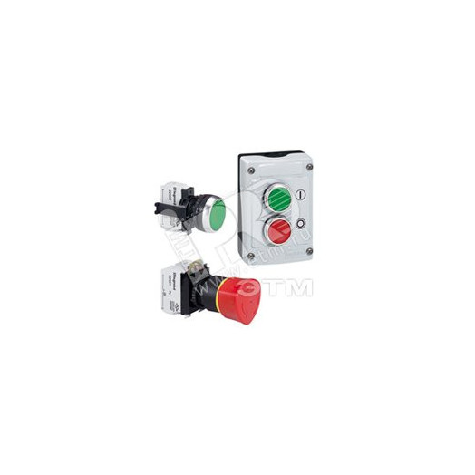 Блок со светодиодом для кнопочных постов 230В AC, цвет красный