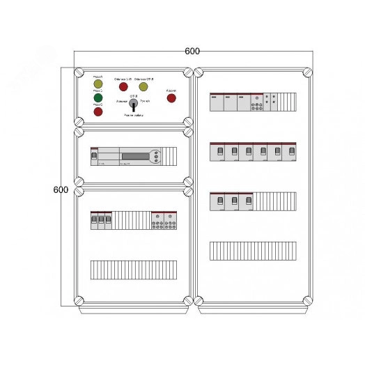 Щит управления электрообогревом DEVIbox HS 9x1700 D850 (в комплекте с терморегулятором)