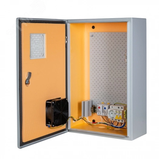 Термошкаф телекоммуникационный с обогревом и предстартом IP54, 360х560х190 мм