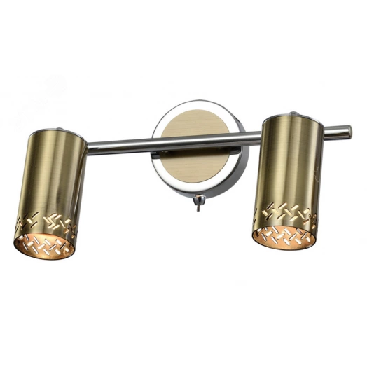 Светильник настенно-потолочный спот Rivoli Alosia 7019-702 2* GU10 25 Вт поворотный с выключателем