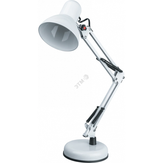 Светильник настольный NDF-D023-60W-WH-E27 на основании белый