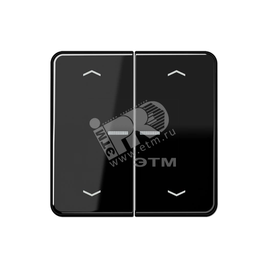 Клавиши для сдвоенной кнопки BCU  черные