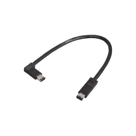 Кабель с одним прямым и одним угловым разъемами