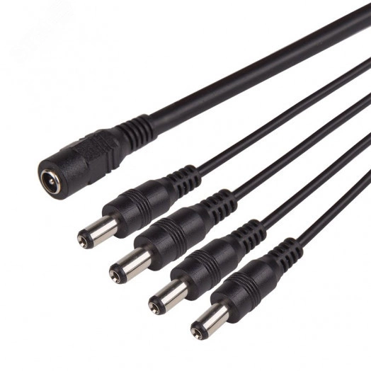 Разветвитель питания на 4 разъема 2.1х5.5 мм  REXANT