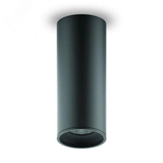 Светильник светодиодный накладной ДПО 12 Вт 900 Лм 3000К цилиндр черный IP20 LED 79х200 мм 170-240 В Overhead Gauss