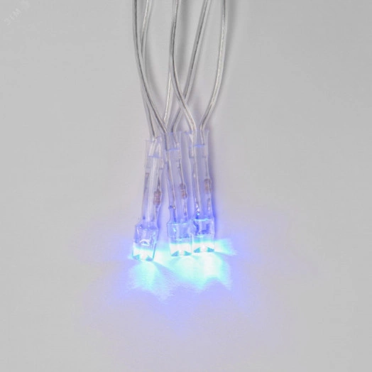 Гирлянда светодиодная 10м 100 светодиодов Синий свет Провод прозрачный ULD-S1000-100/DTA BLUE IP20