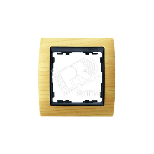 Рамка на 1 пост, S82, сосна - графит