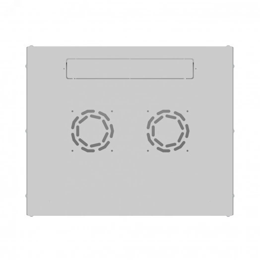 Шкаф настенный телекоммуникационный NTSS LIME 6U 550х450х370мм, 2 профиля 19, дверь стеклянная, боковые стенки несъемные, разобранный, серый RAL 7035