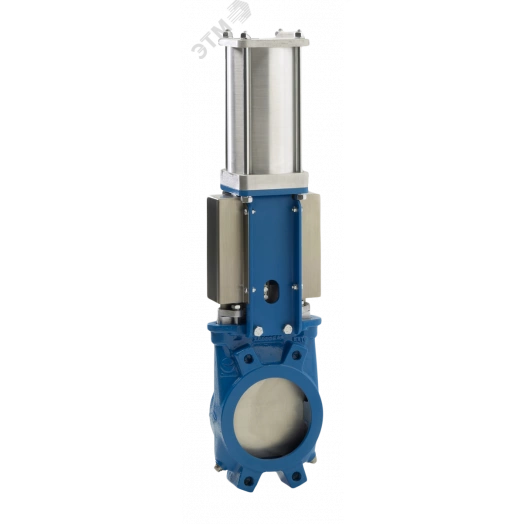 Затвор шиберный (нож) EX-02-350-D/A-E DN 350 PN 6 м/ф EPDM пневмопривод двойного действия