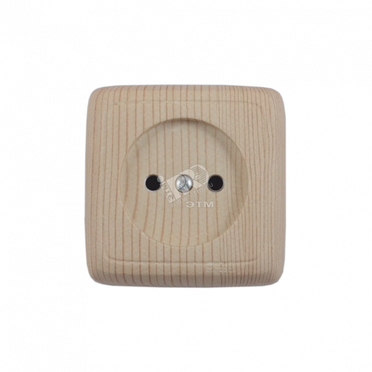 Розетка наружная с изоляционной пластиной сосна