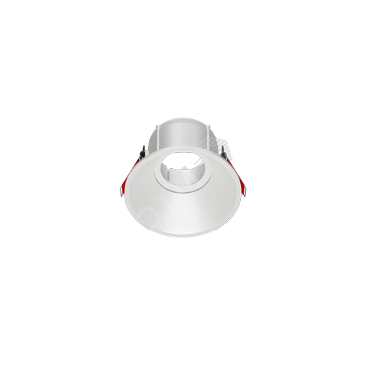 Рамка для модульного светильника FLEX 50 07 круглая встраиваемая утопленная 110х48мм RAL 9010 поворотная ВАРТОН